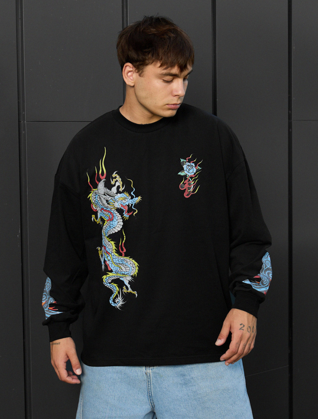 Bluză Staff dragon oversize