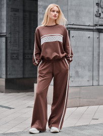 Costum de trening de damă Staff sel brown oversize