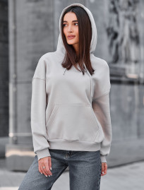 Hanorac de damă Staff lav light gray oversize fleece