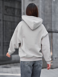 Hanorac de damă Staff lav light gray oversize fleece