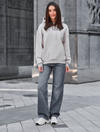 Hanorac de damă Staff lav light gray oversize fleece