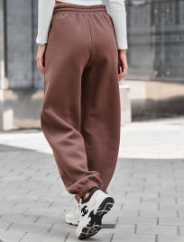 Pantaloni de trening de damă Staff li brown fleece