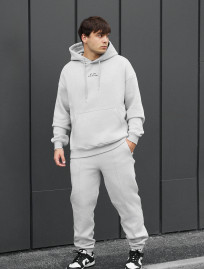 Costum de trening Staff ace light gray oversize fleece