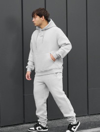 Costum de trening Staff ace light gray oversize fleece