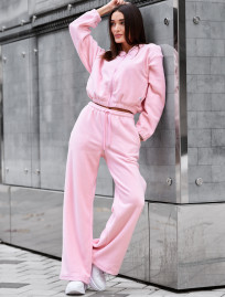 Costum de trening de damă Staff mon pink fleece