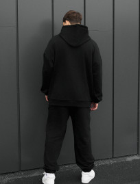 Costum de trening Staff sei logo black oversize