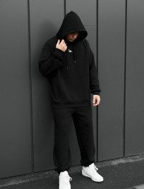 Costum de trening Staff sei logo black oversize