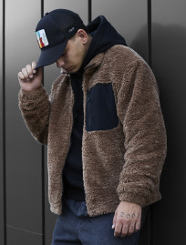 Geacă de blană Staff mo brown