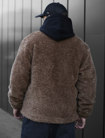 Geacă de blană Staff mo brown