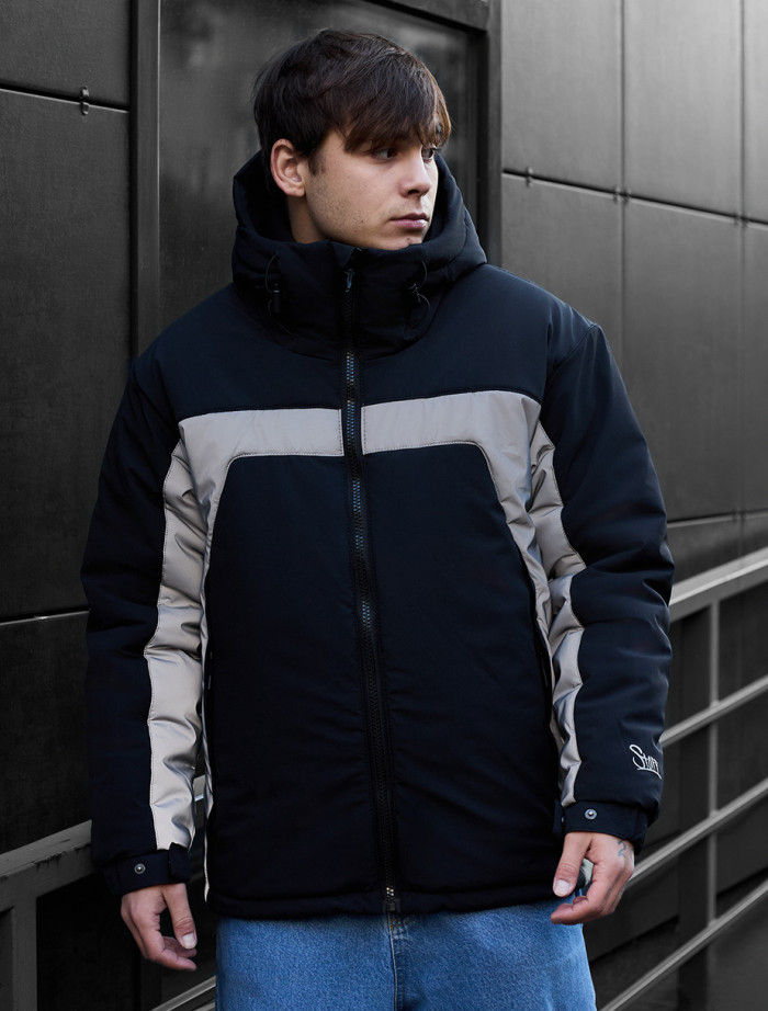 Geacă de iarnă Staff vi black reflective