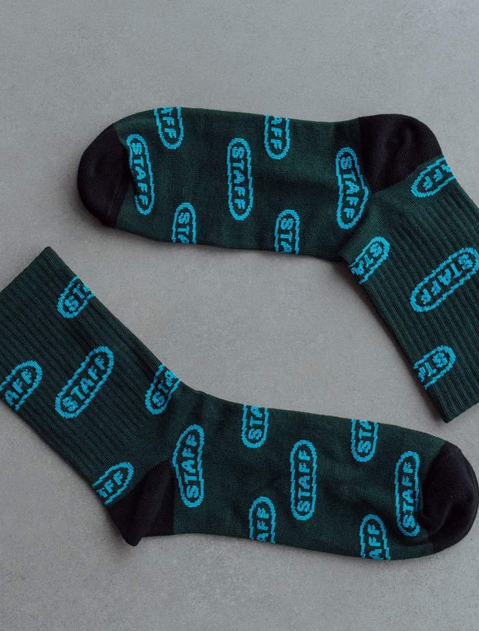 Șosete Staff logo dark green