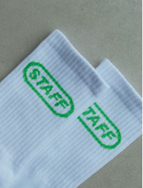 Șosete Staff logo white & green