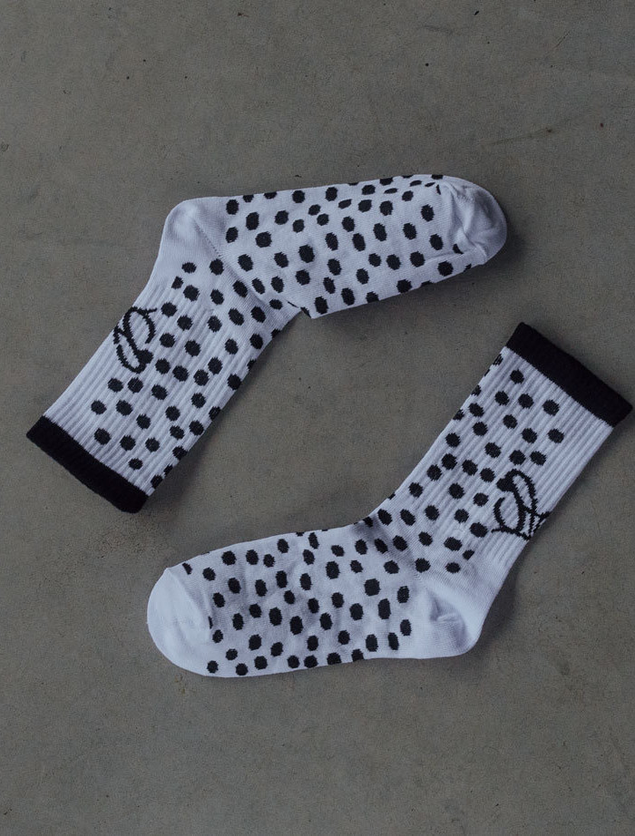 Șosete de damă Staff white & black