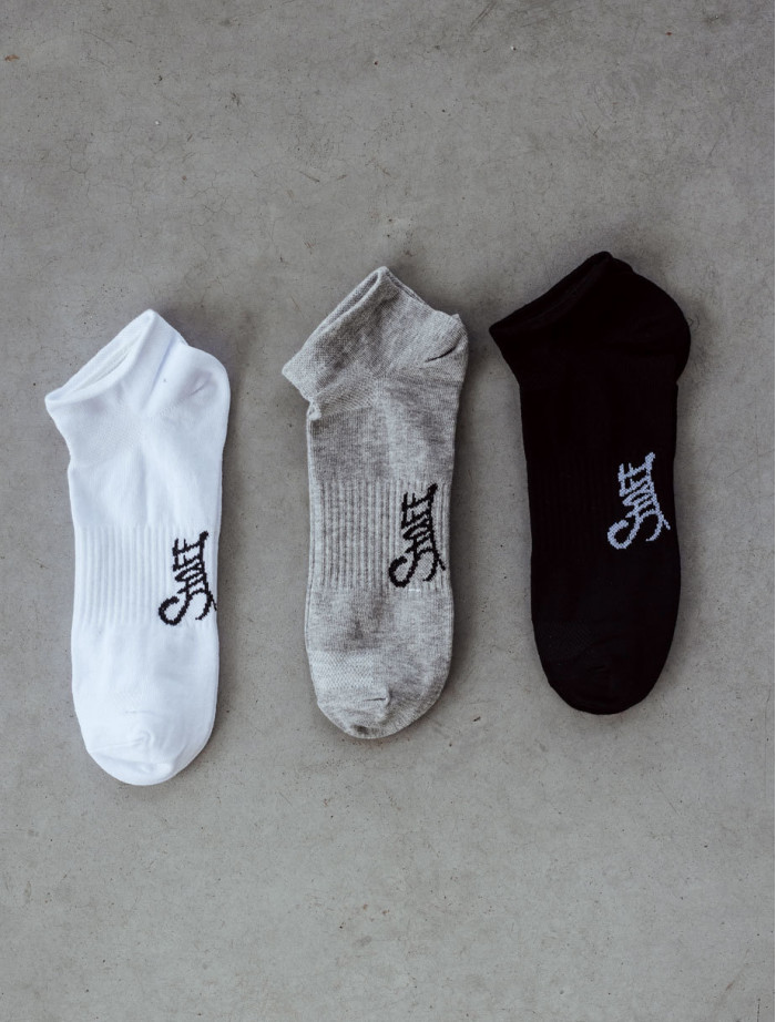 Șosete Staff gray/black/white (trei perechi) m. 43-46