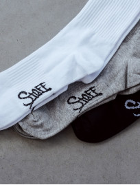 Șosete Staff gray/black/white (trei perechi) m. 43-46