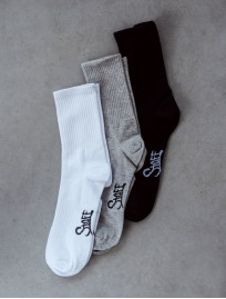 Șosete Staff gray/black/white (trei perechi) m. 43-46