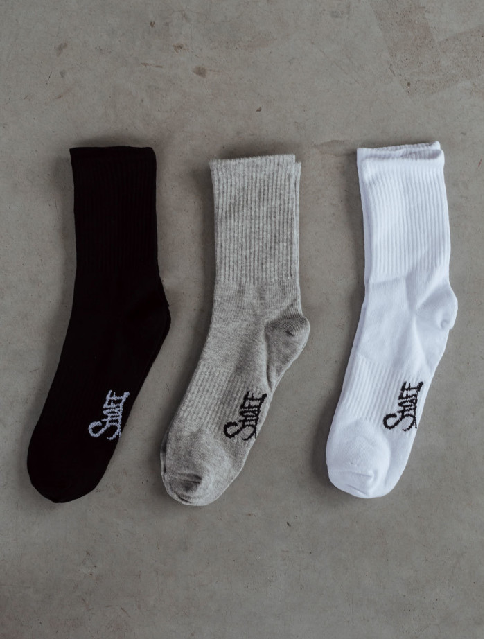 Șosete Staff black/gray/white (m.39-42)