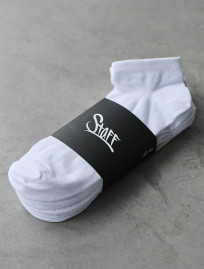 Șosete Staff white 5 perechi short (m.43-46)