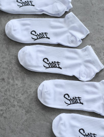 Șosete Staff white 5 perechi short (m. 39-42)
