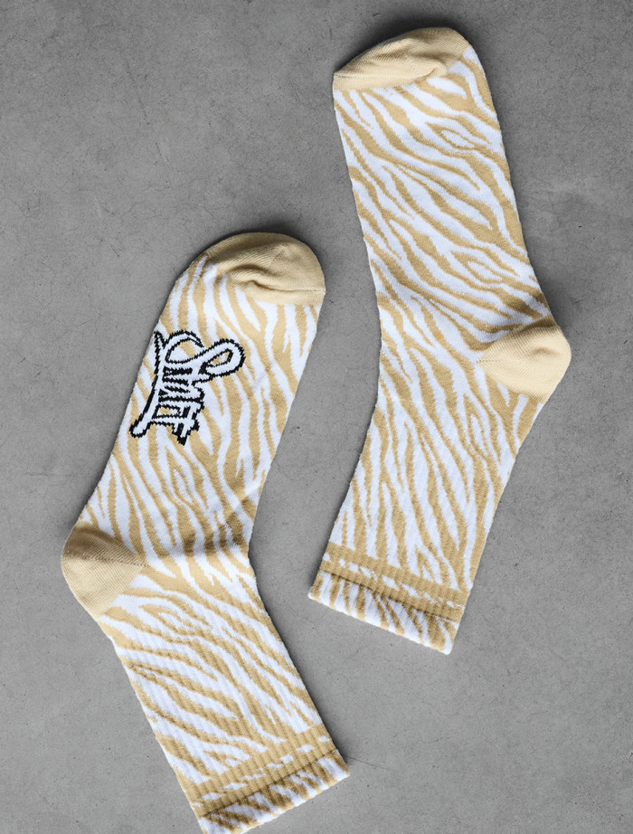 Șosete Staff white & beige