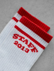 Șosete Staff 2013 white & red