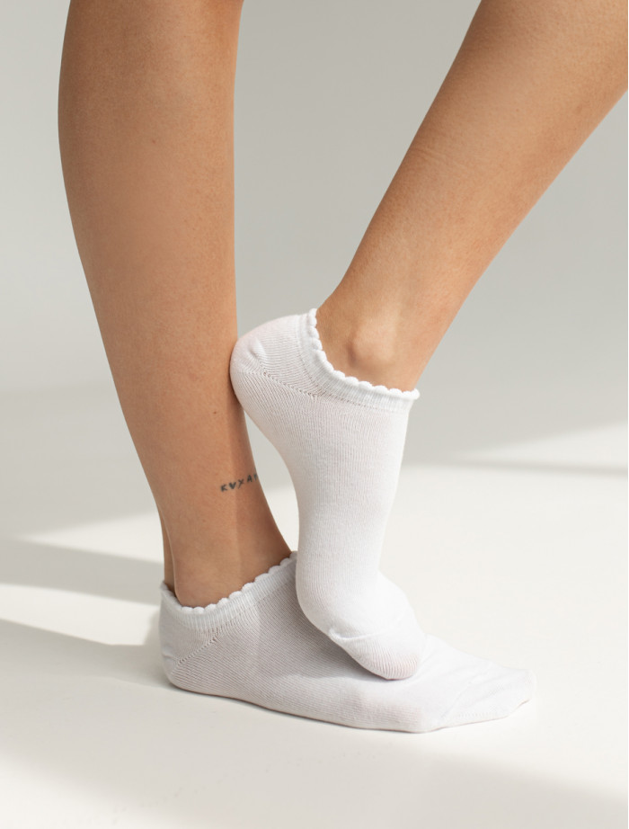 Șosete de damă Staff white