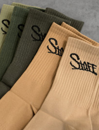 Șosete Staff beige & green (cinci perechi) (m.39-42)