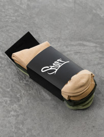 Șosete Staff beige & green (cinci perechi) (m.43-46)