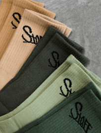 Șosete Staff beige & green (cinci perechi) (m.43-46)
