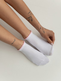 Șosete de damă Staff white mix (trei perechi)