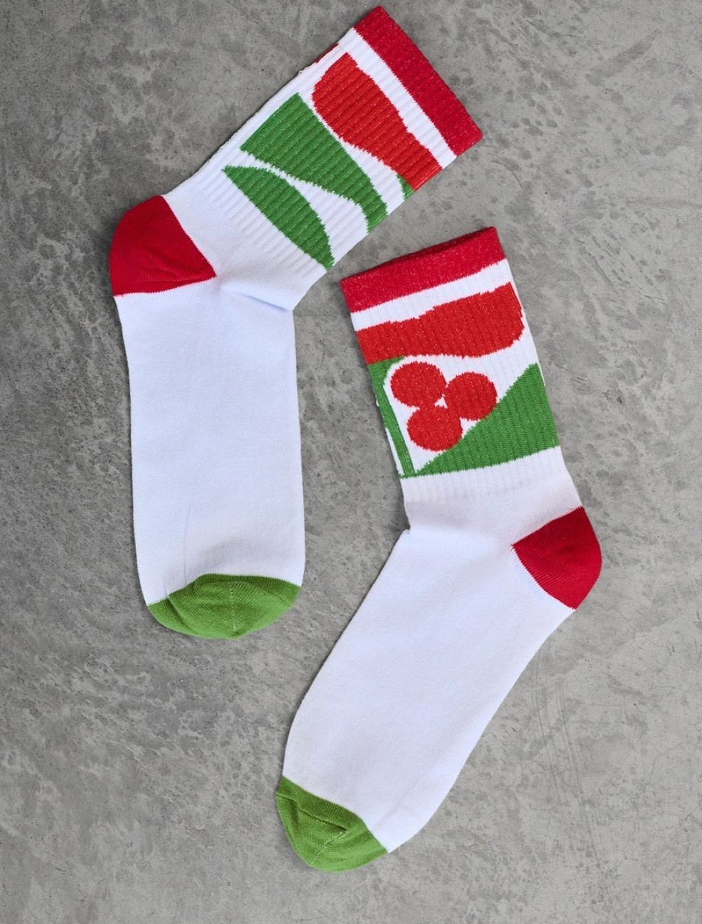 Șosete Staff red & green