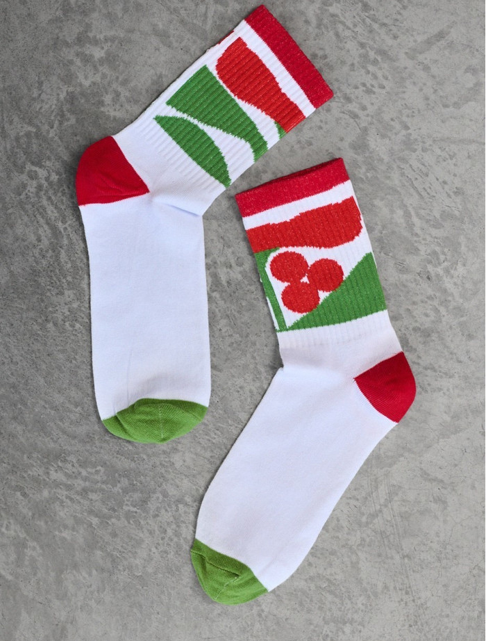 Șosete Staff red & green