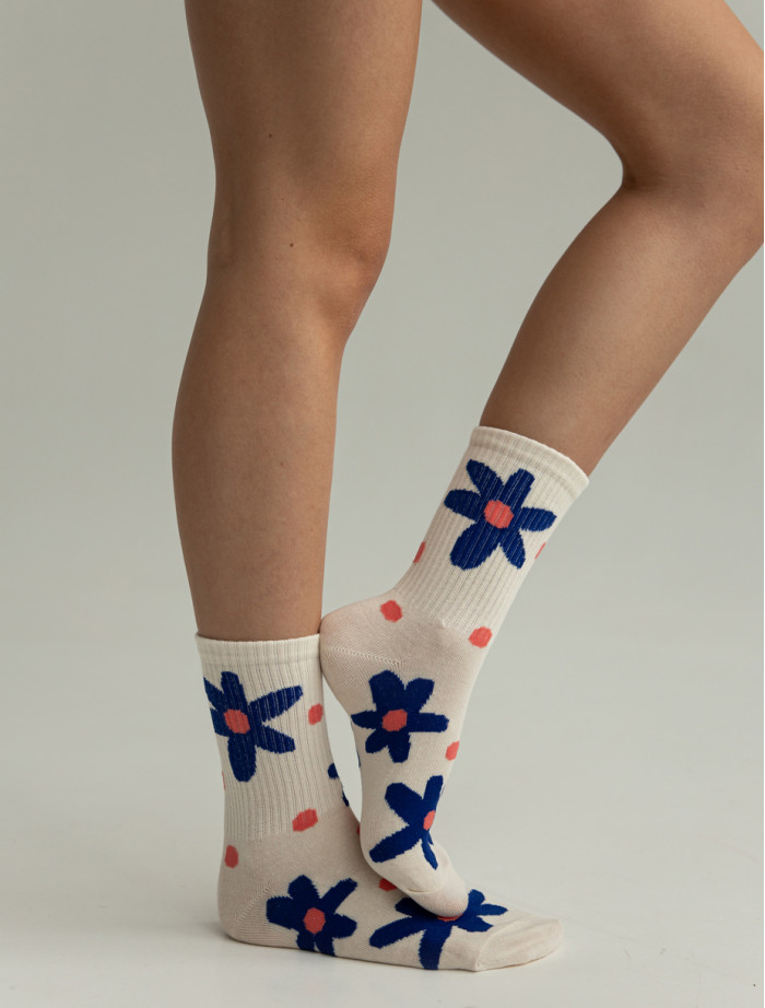 Șosete de damă Staff blue flower