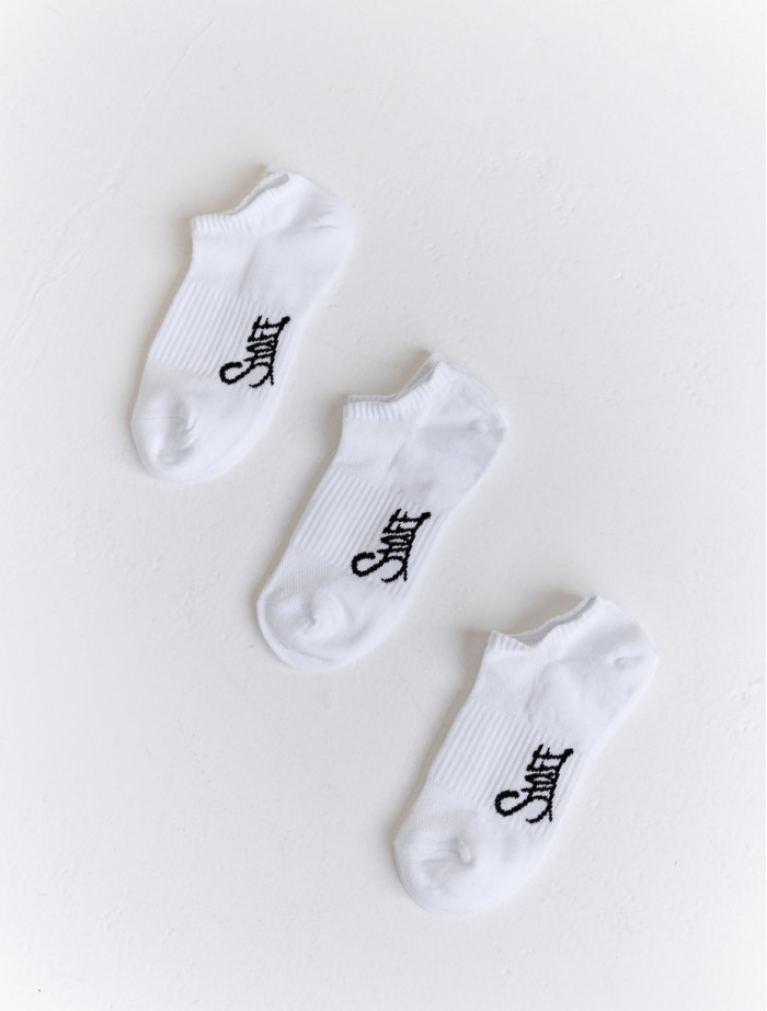 Șosete de damă Staff white (trei perechi).