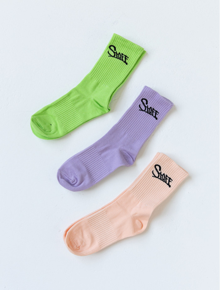 Șosete de damă Staff color block (m.36-40) (trei perechi)