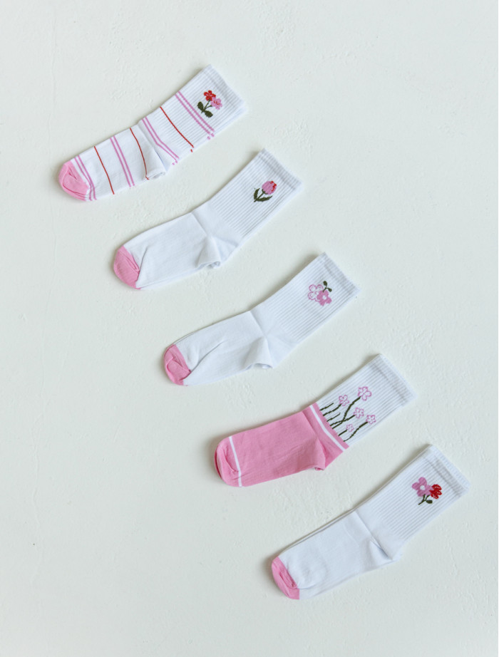 Șosete de damă Staff flower (r.36-40) (cinci perechi)