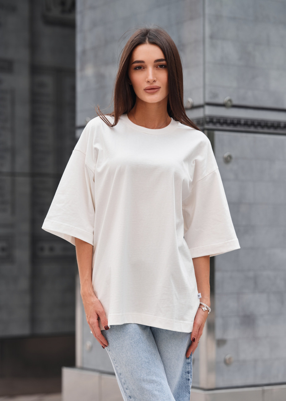 Tricou de damă Staff ri light milk oversize