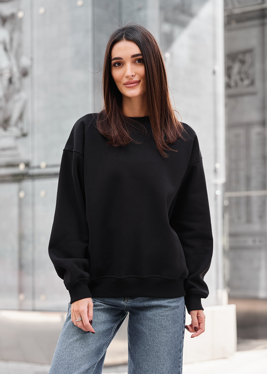 Bluză de trening de damă Staff black oversize fleece