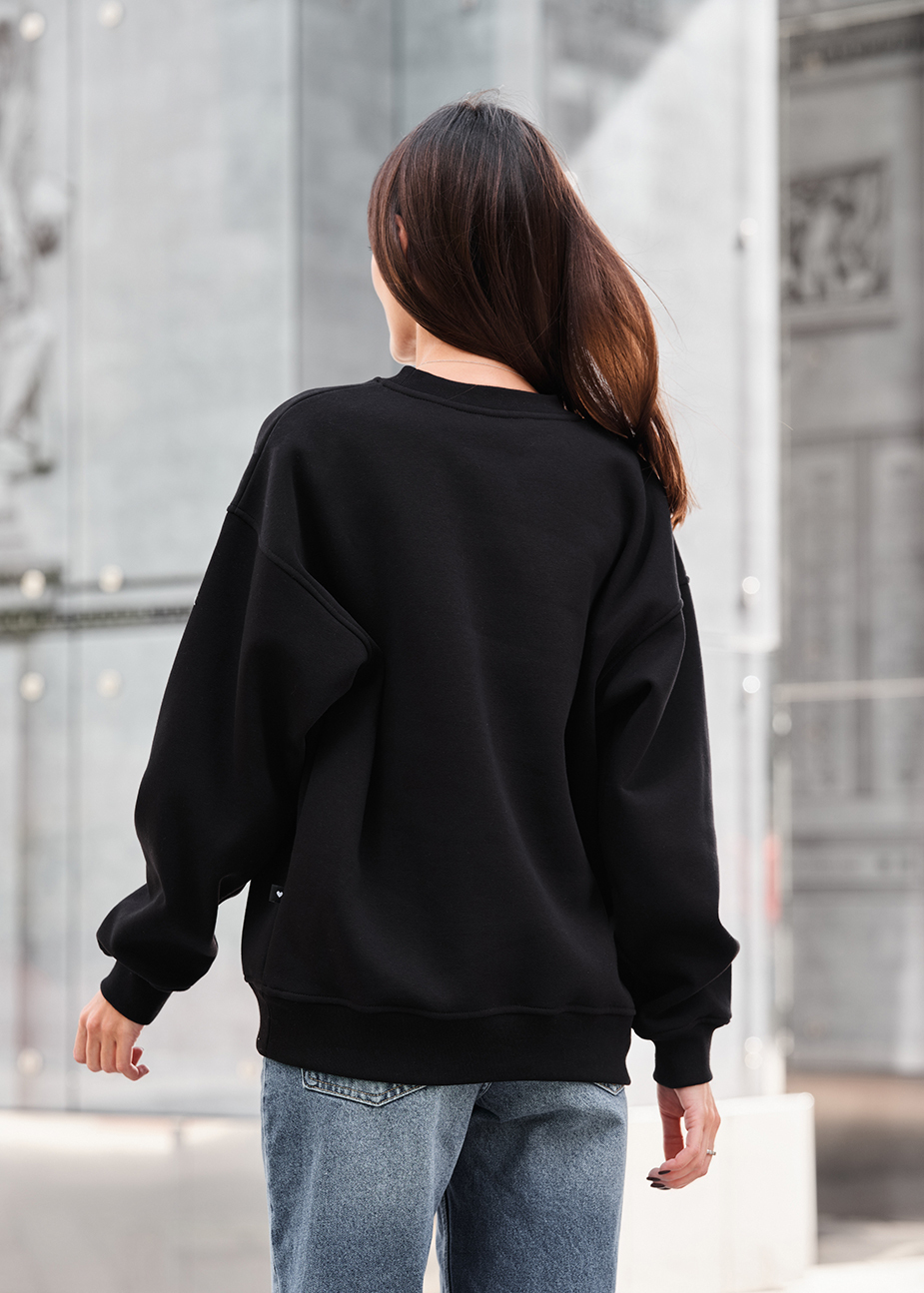 Bluză de trening de damă Staff black oversize fleece