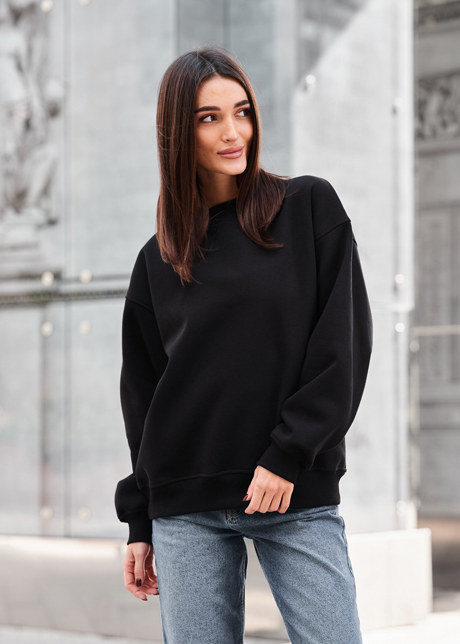 Bluză de trening de damă Staff black oversize fleece