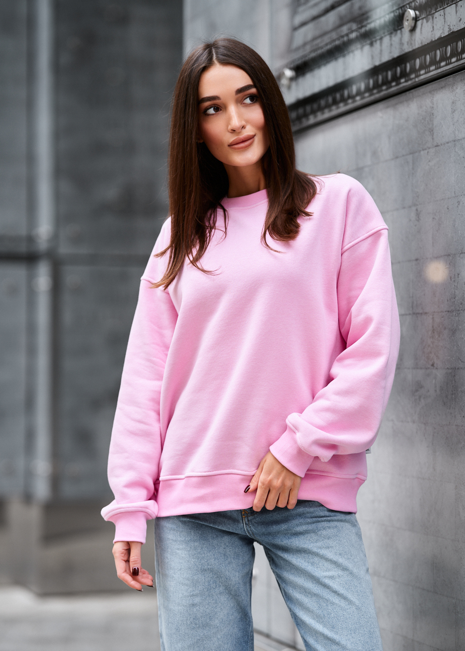 Bluză de trening de damă Staff pink oversize fleece