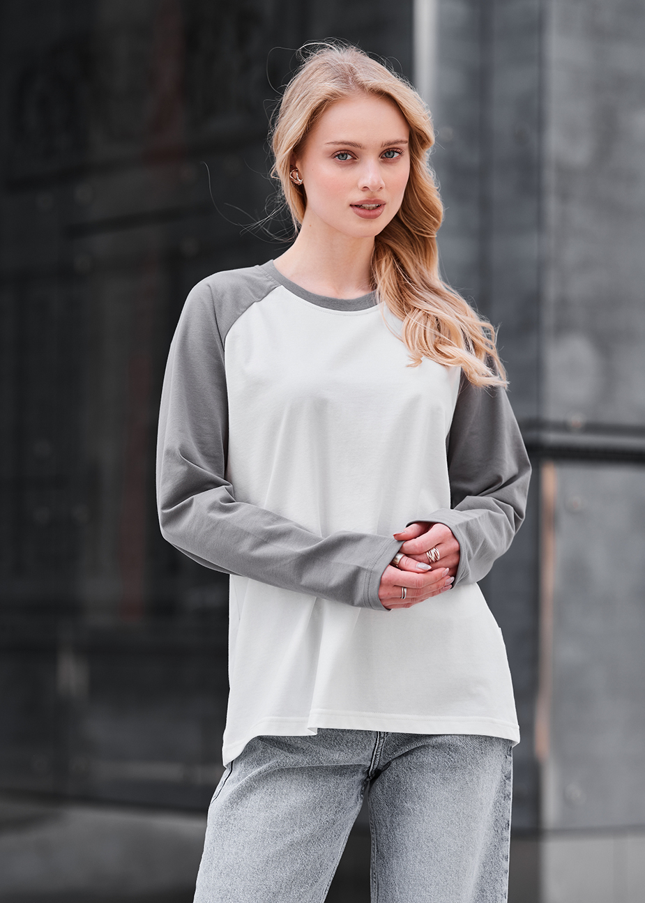 Bluză de damă Staff ves white & gray