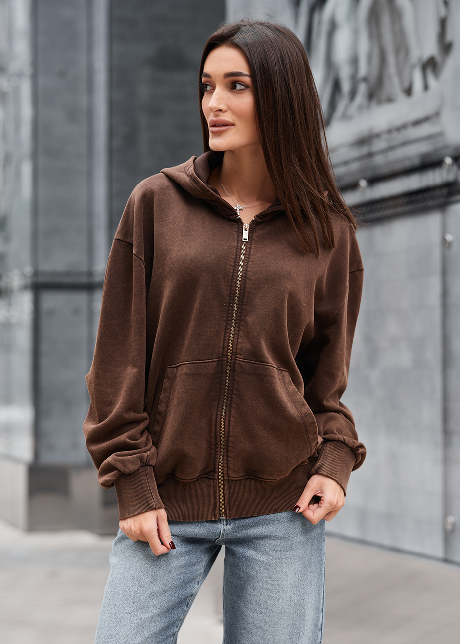 Hanorac de damă Staff de brown oversize