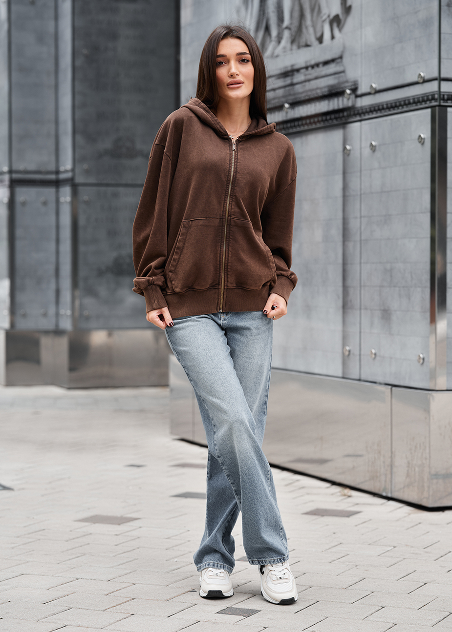 Hanorac de damă Staff de brown oversize