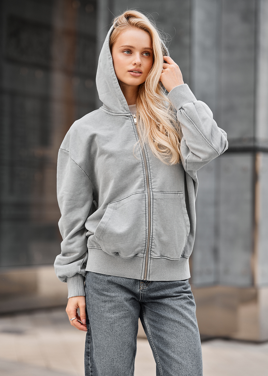 Hanorac de damă Staff de gray oversize