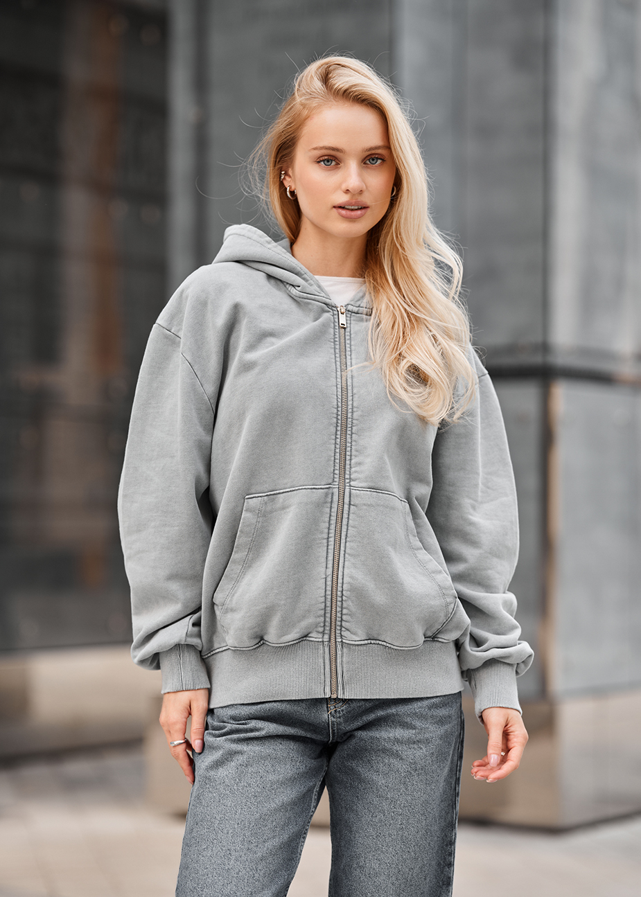 Hanorac de damă Staff de gray oversize