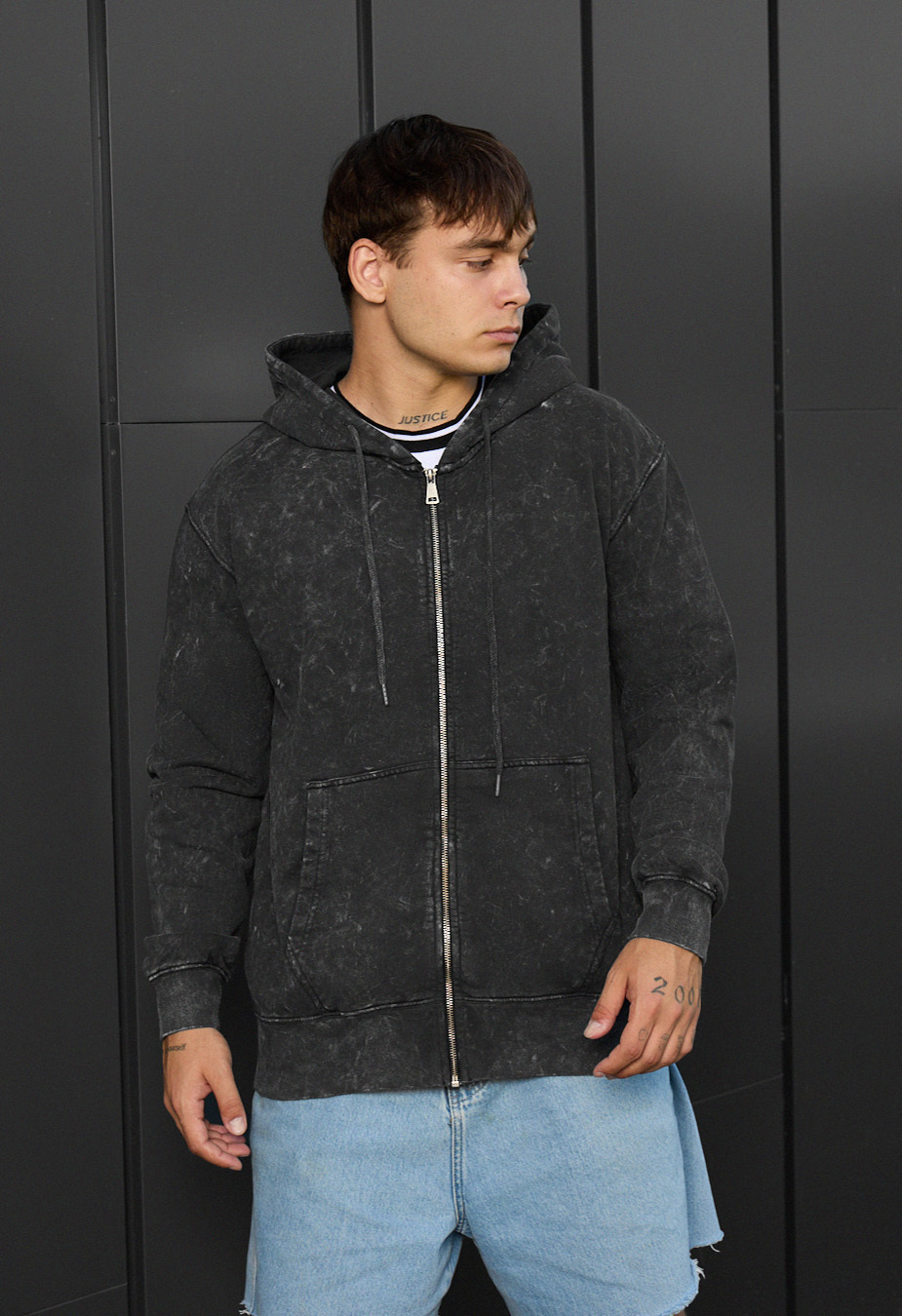 Hanorac Staff va dark gray oversize