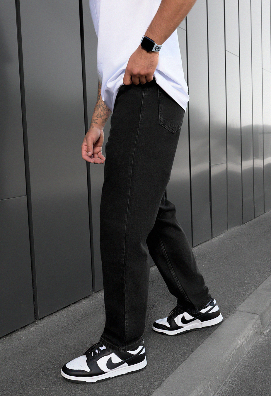 Blugi Staff 2206 black baggy