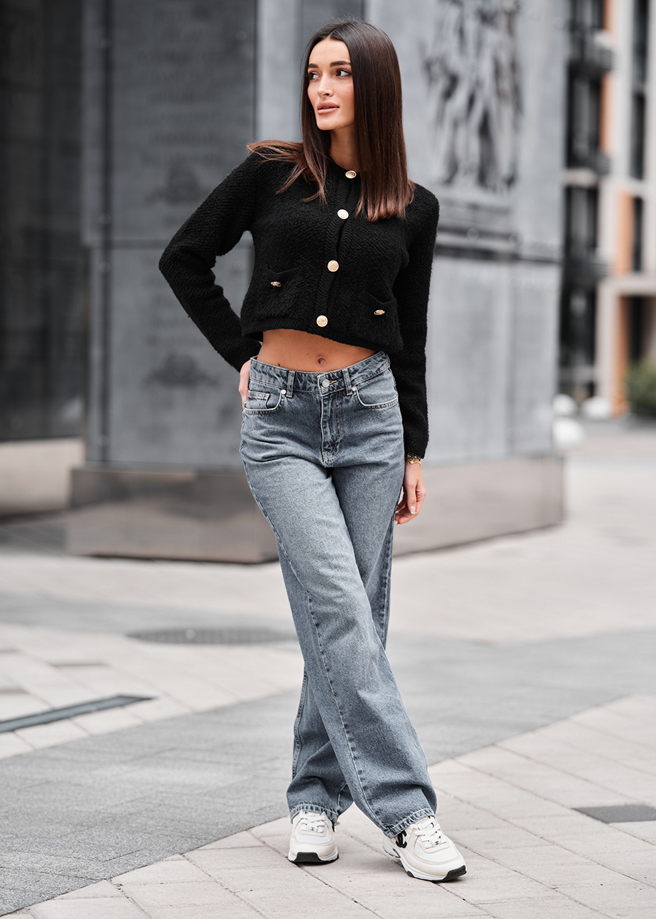 Cardigan tricotat de damă Staff ali black