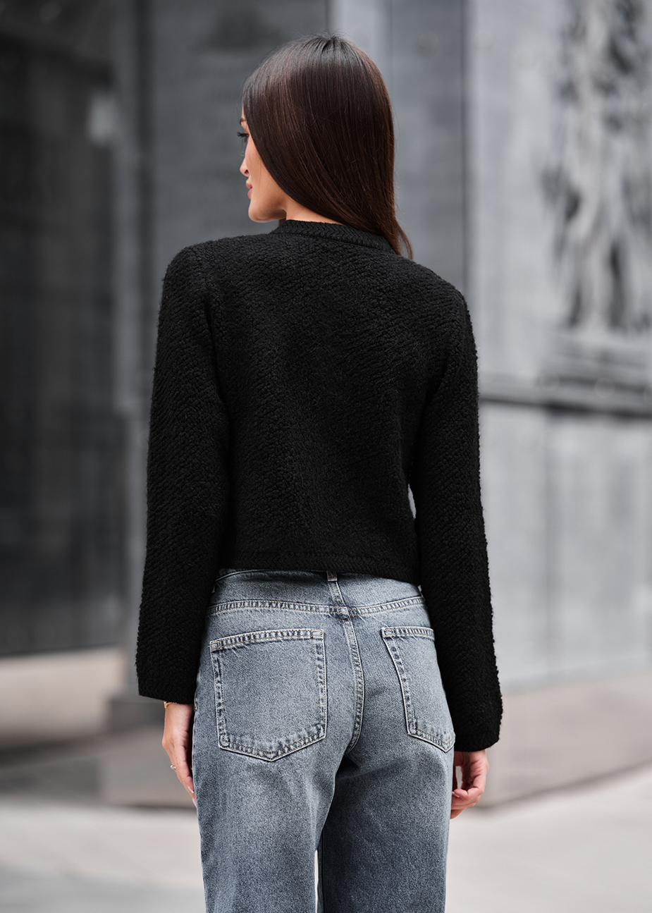 Cardigan tricotat de damă Staff ali black